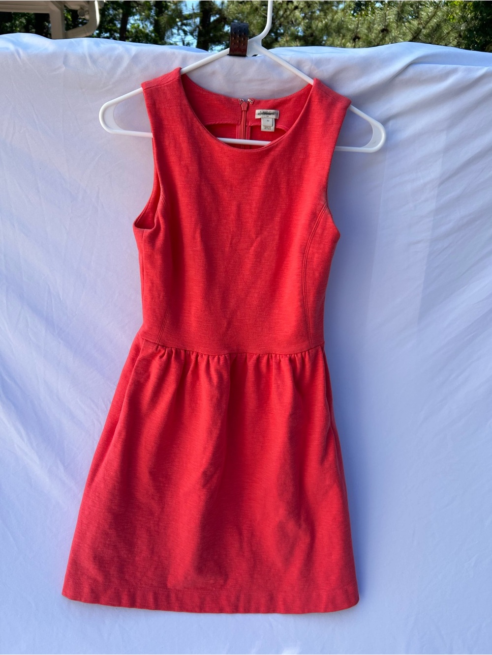 J crew Sleeveless Red Fit-and-Flare Dress size Xsmall